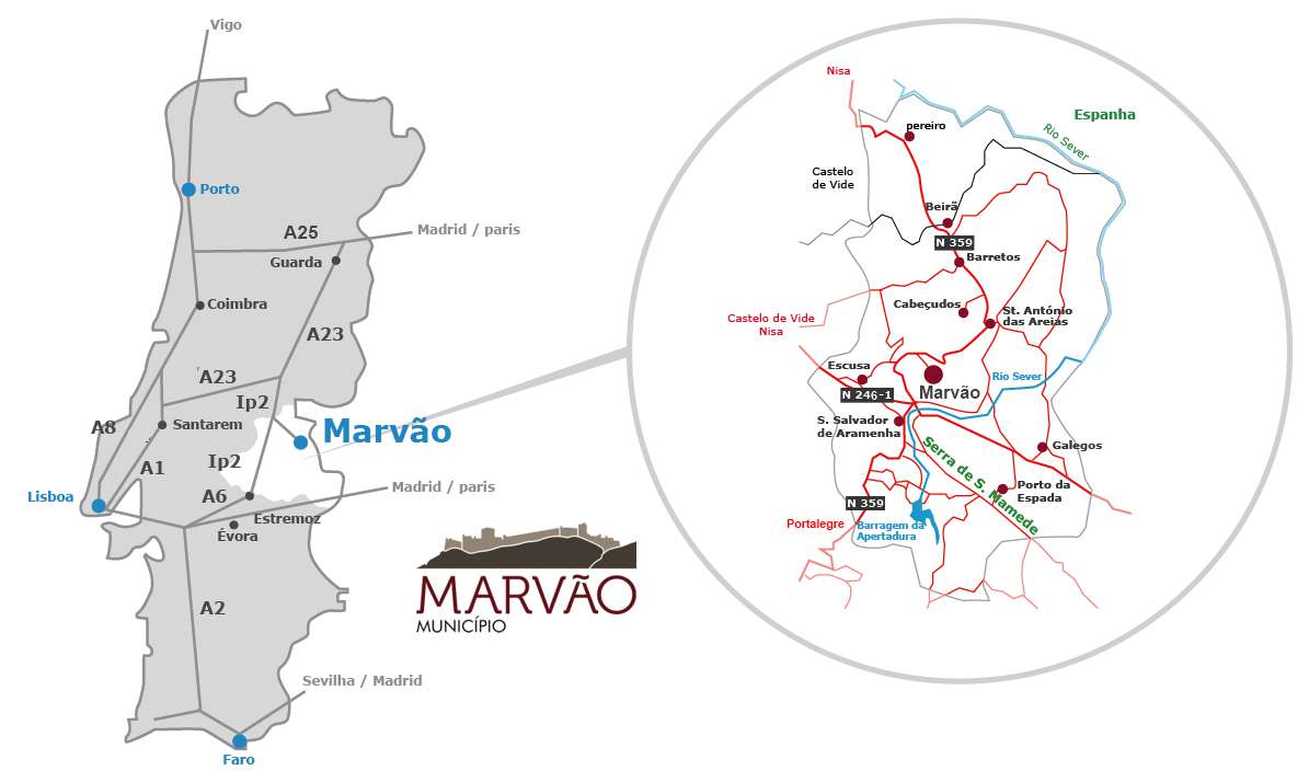 mapa localizacao marvao fonte municipio marvao